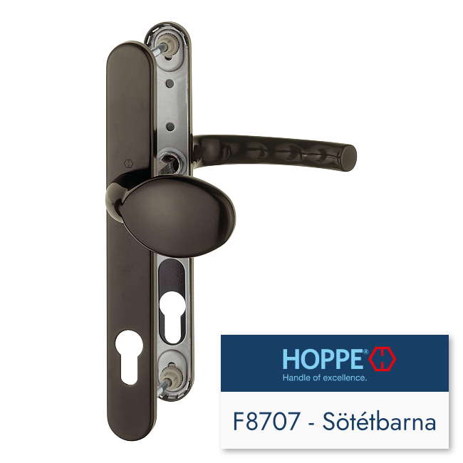 F8707-Sötétbarna gombos
