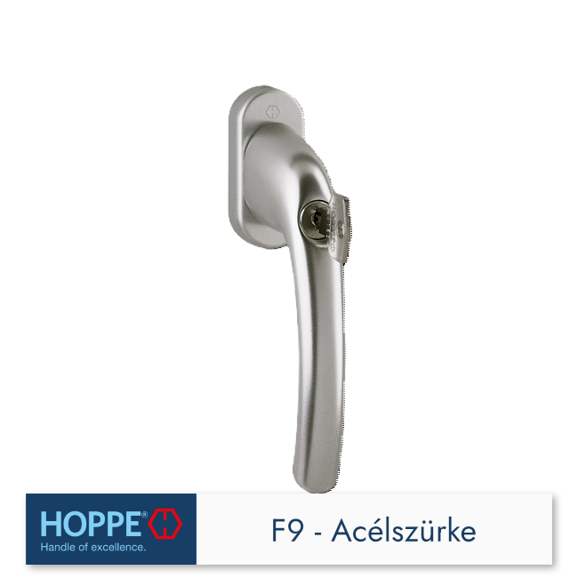 F9-Acélszürke kulcsos